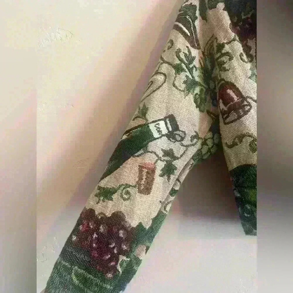 Painted Pony Tapestry Jacket Wine Bottle Grapes Vintage Western Style One Size - Picture 2 of 6